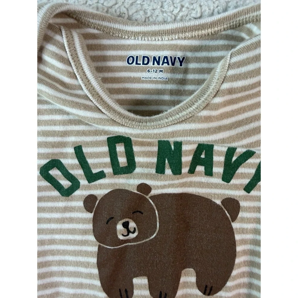 Baby Boys Clothes Lot 6-12M 12-18M Old Navy Cat & Jack Romper Pajamas